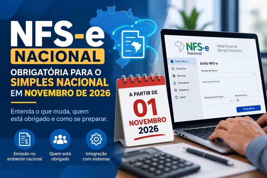 NFS-e Nacional será obrigatória para empresas do Simples Nacional em novembro: sua empresa está preparada?